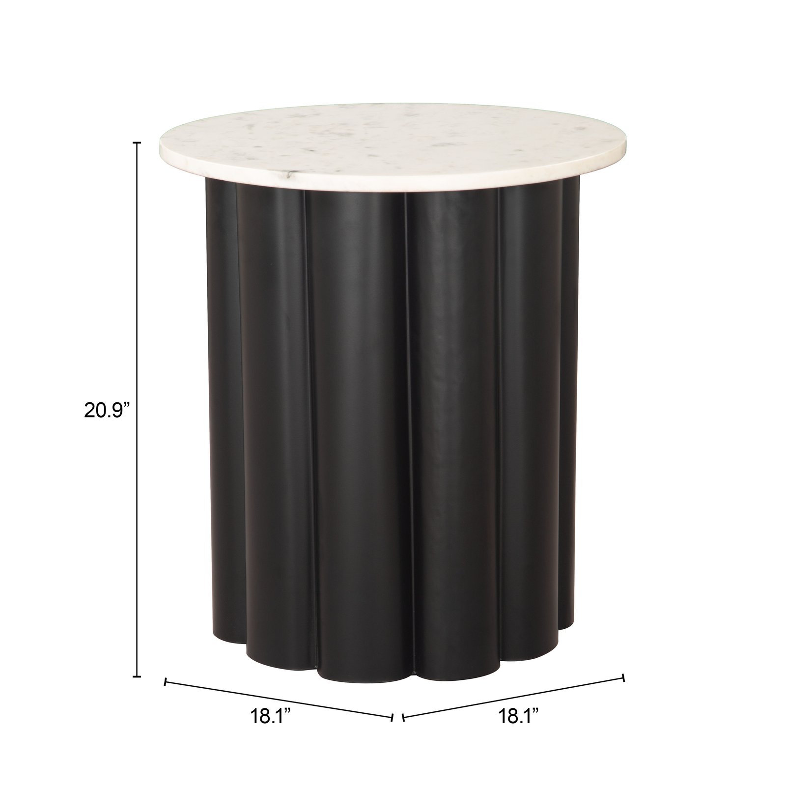 Slika Side Table White & Black - Image 6