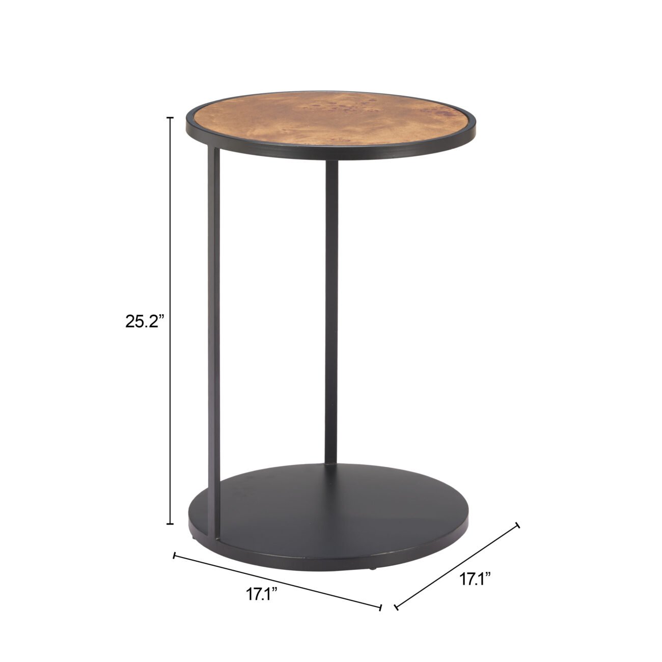 Nodo Side Table Brown & Black - Image 8