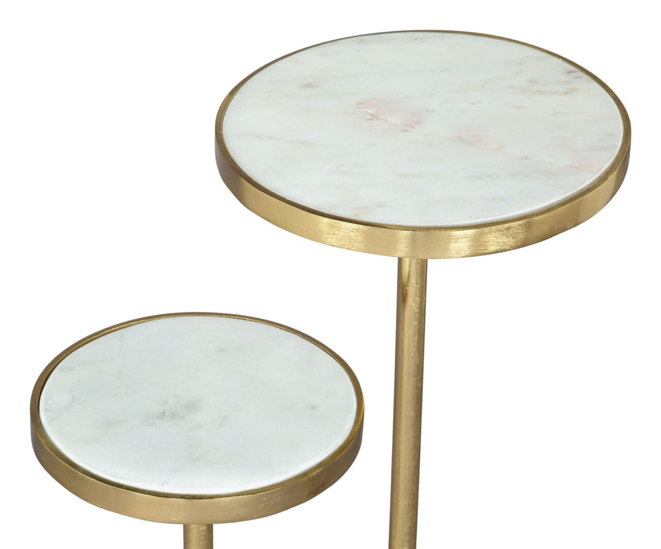 Marc Side Table White & Gold - Image 7