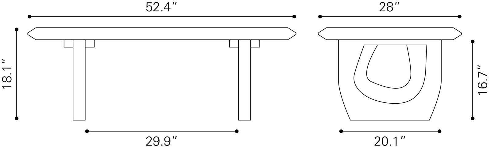Arasan Coffee Table Black - Image 8