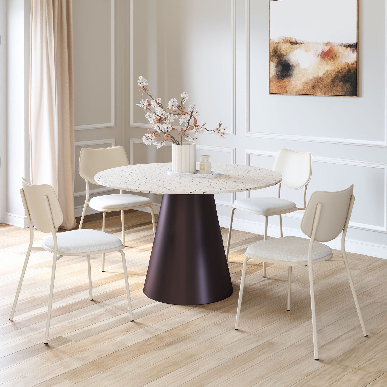 Zeal Dining Chair (Set of 4) Light Gray - Image 2