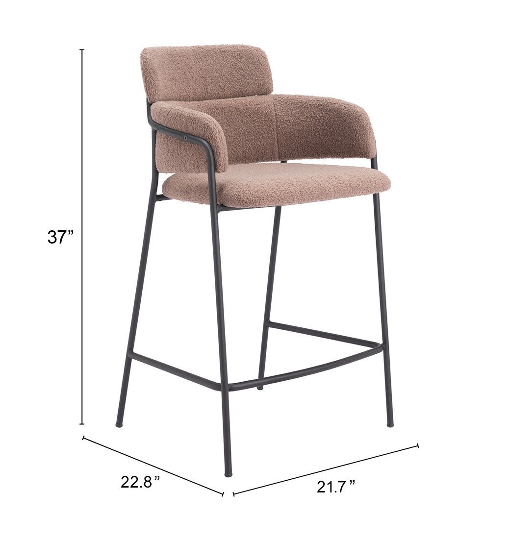 Marcel Counter Stool (Set of 2) Brown - Image 9