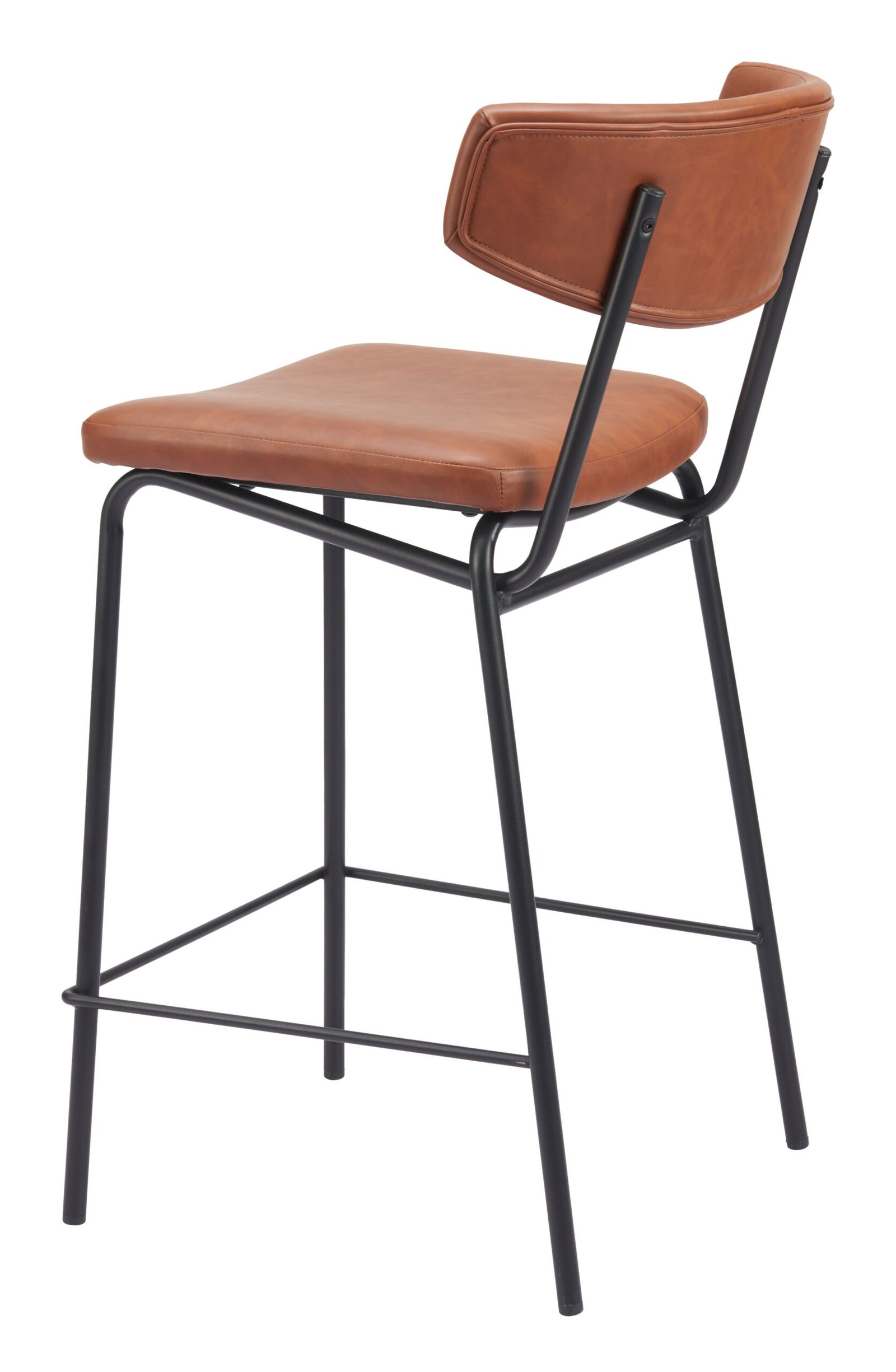 Charon Counter Stool (Set of 2) Vintage Brown - Image 7