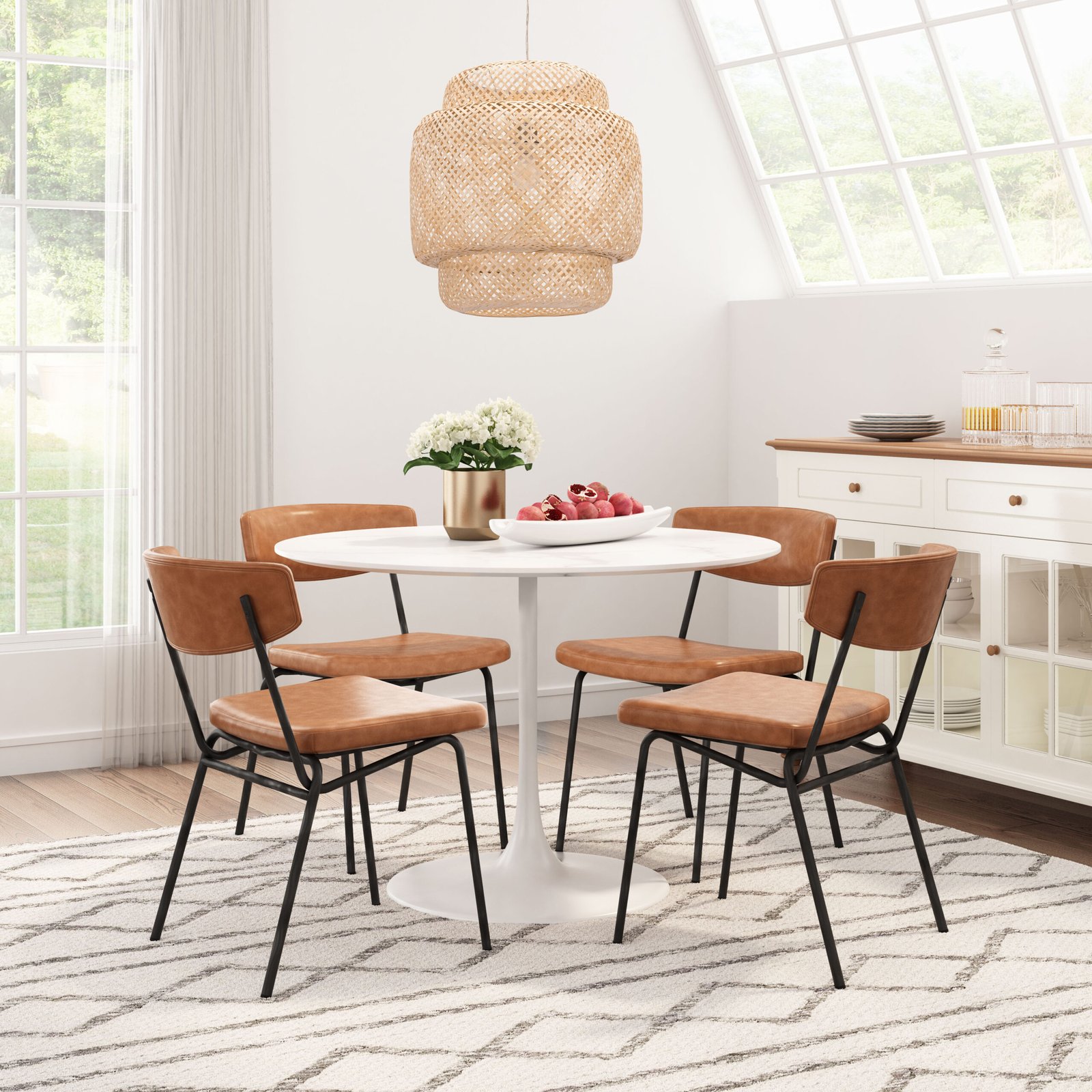 Charon Dining Chair (Set of 2) Vintage Brown - Image 2