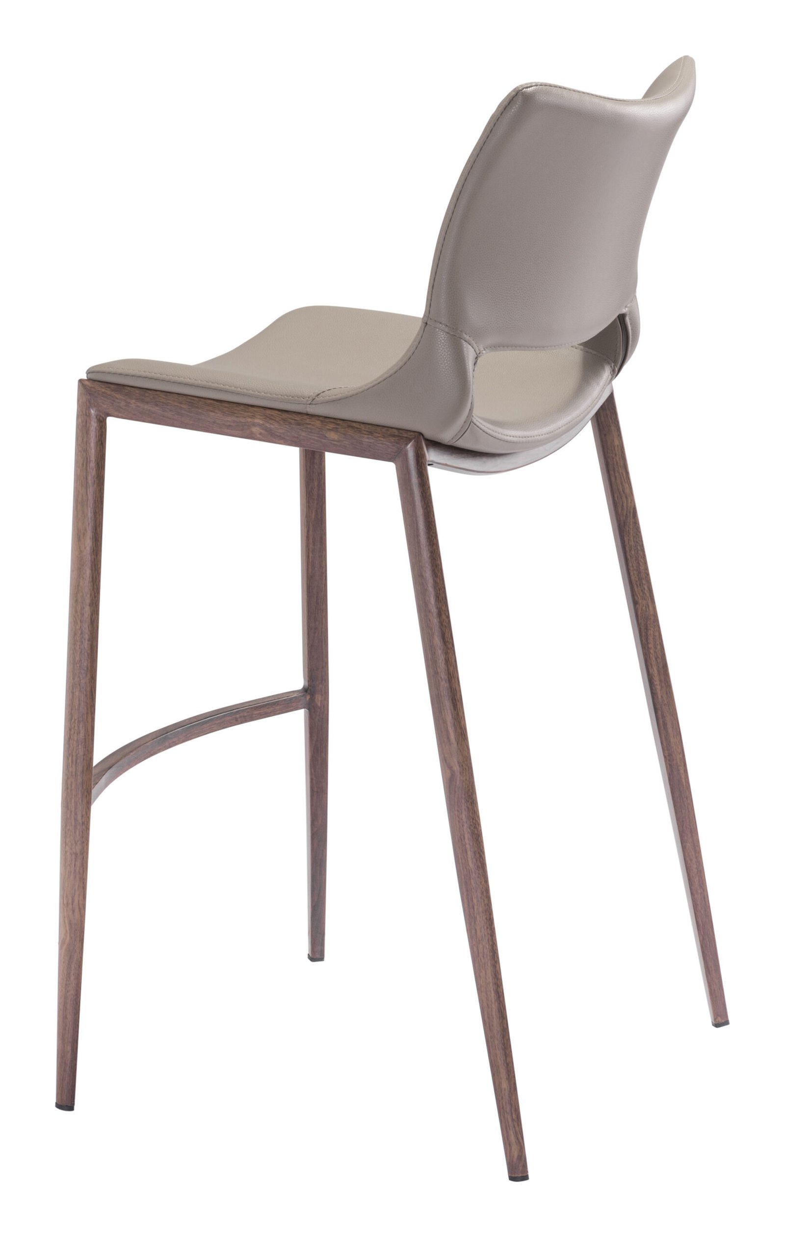 Ace Barstool (Set of 2) Brown & Walnut - Image 9