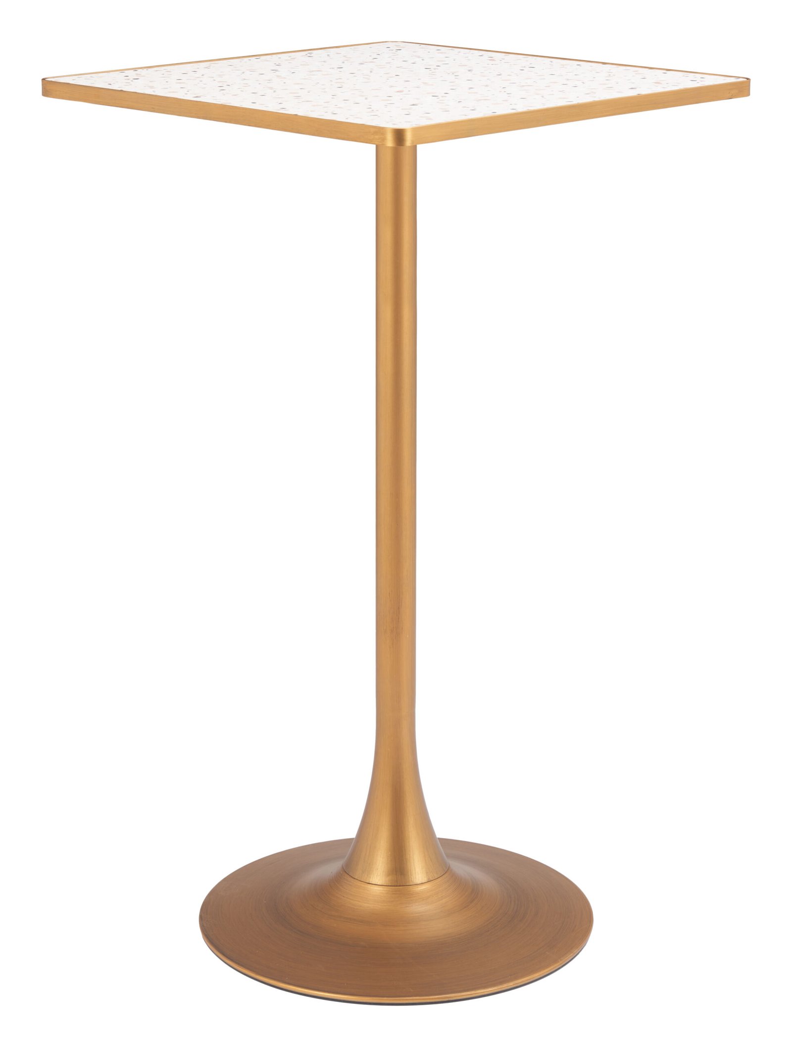 Spot Bar Table Beige & Gold - Image 3