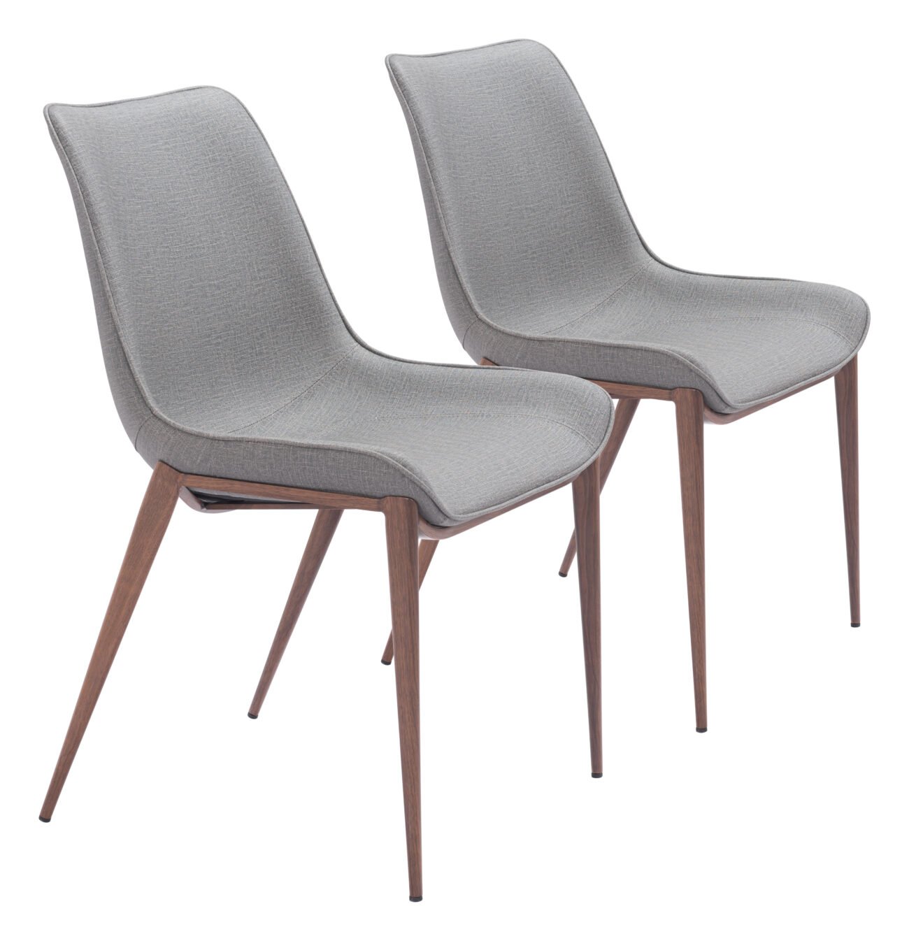 Magnus Dining Chair (Set of 2) Slate Gray & Walnut - Image 12