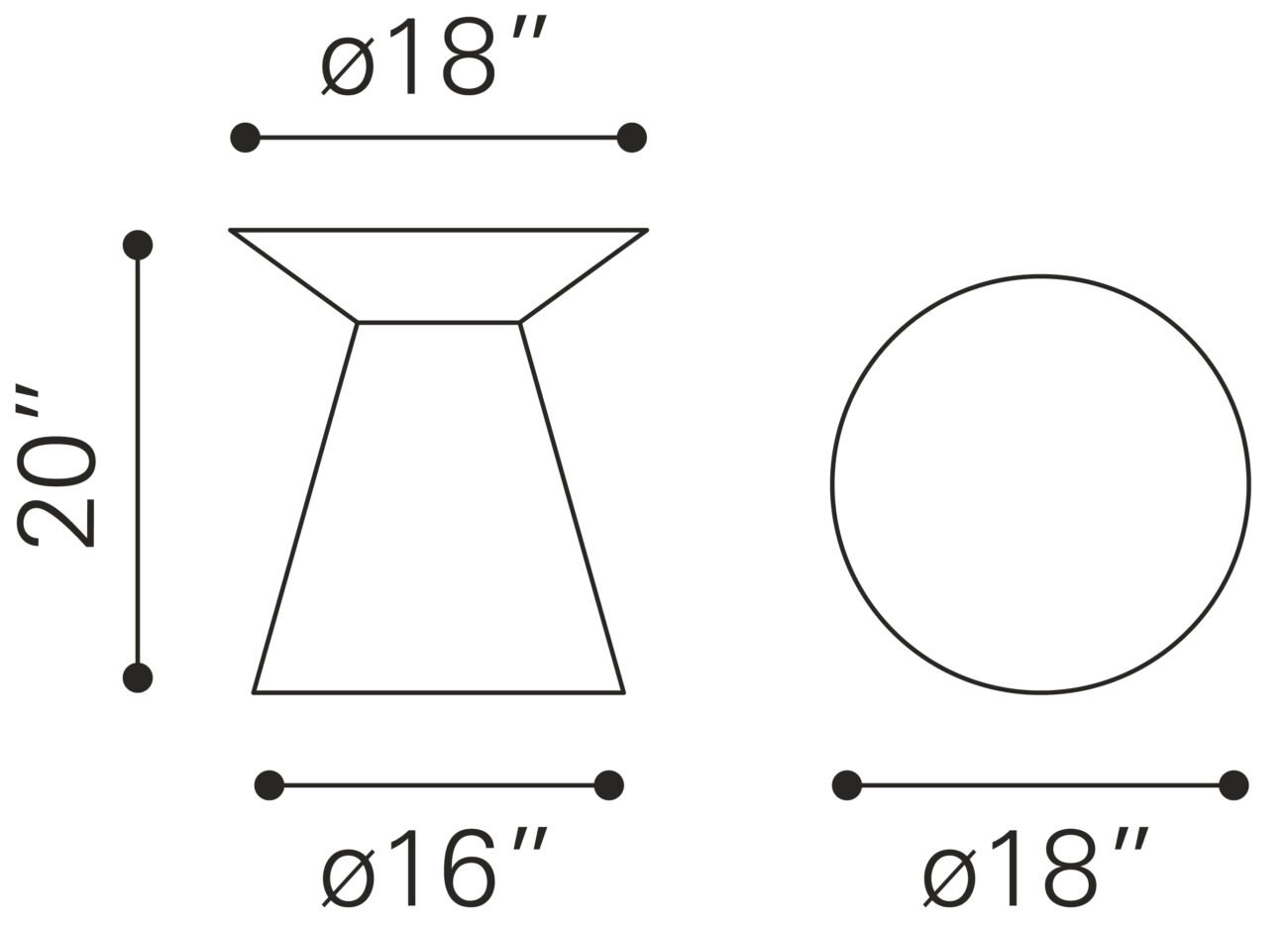 Proton Side Table Gold - Image 9