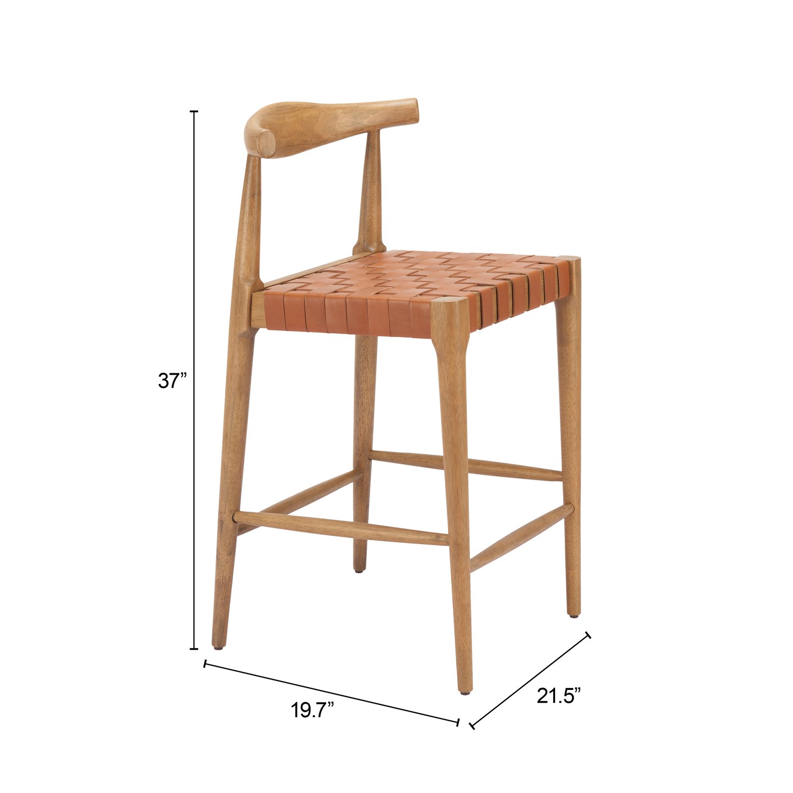 Bandani Counter Stool (Set of 2) Tan - Image 8