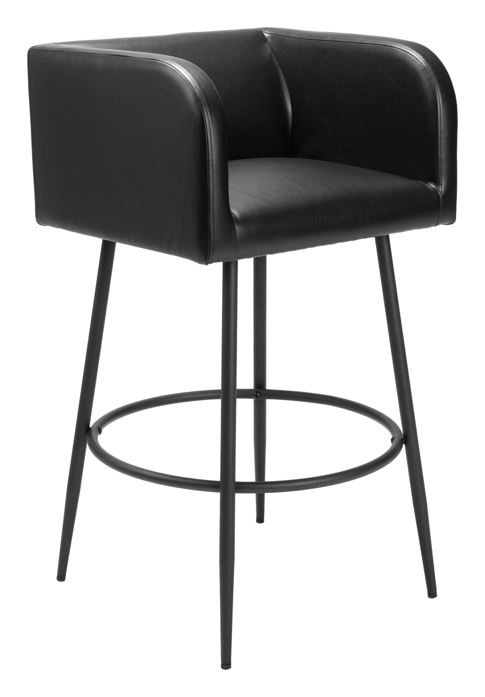 Horbat Barstool (Set of 2) Black - Image 8