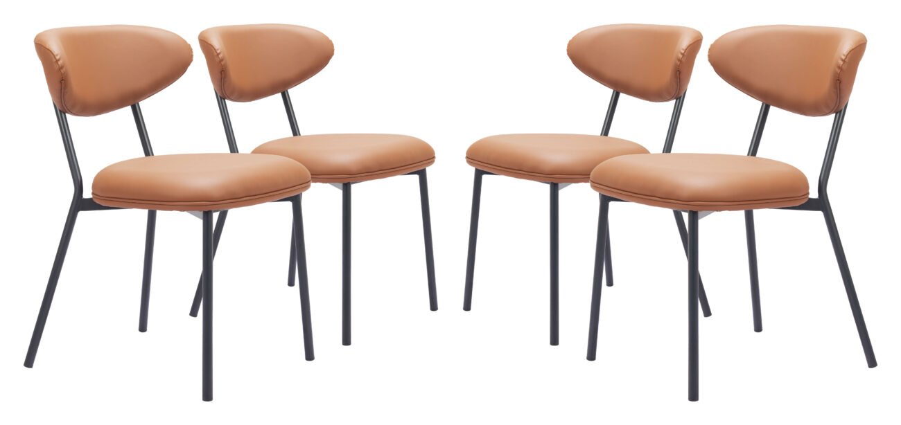 Rorun Dining Chair (Set of 4) Brown - Image 10