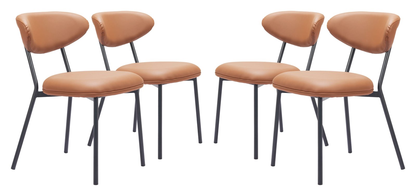 Rorun Dining Chair (Set of 4) Brown - Image 10