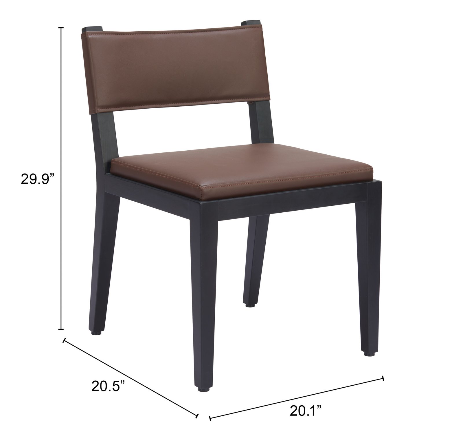 Roxas Dining Chair (Set of 2) Brown - Image 8