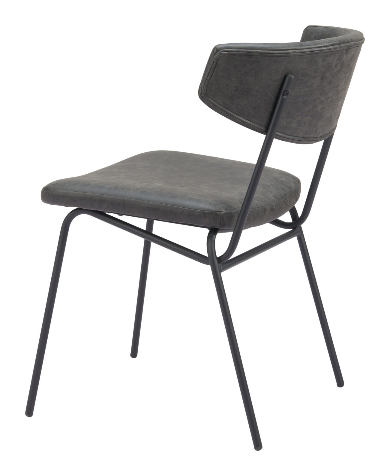 Charon Dining Chair (Set of 2) Vintage Black - Image 8
