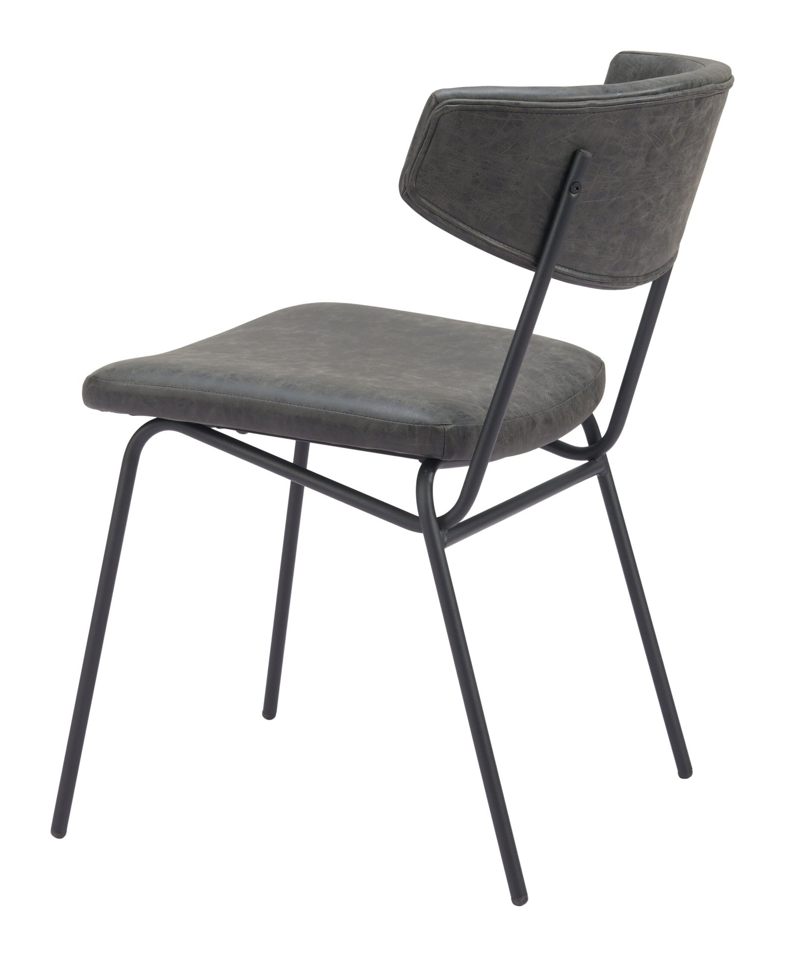 Charon Dining Chair (Set of 2) Vintage Black - Image 8