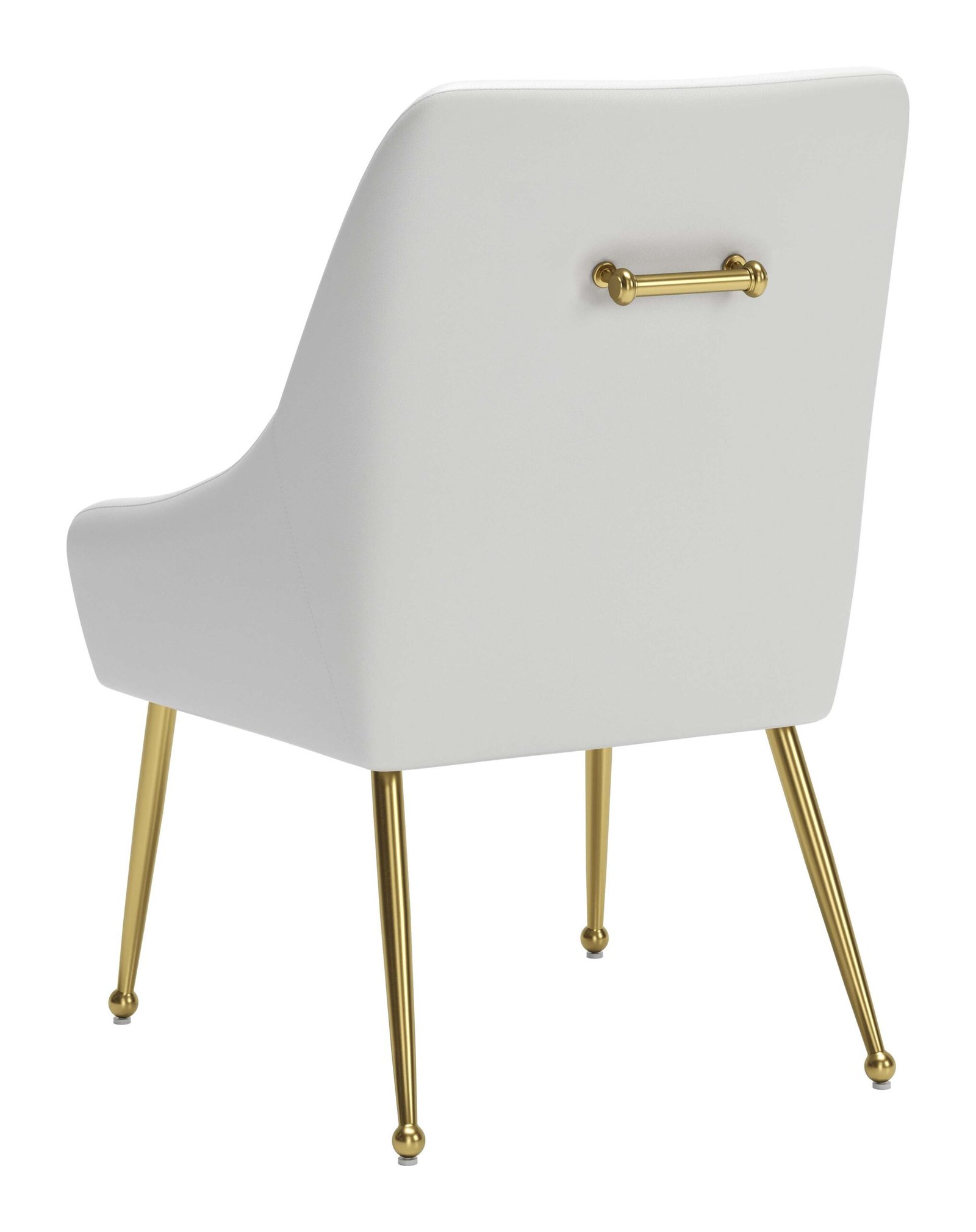 Maxine Dining Chair White & Gold - Image 7