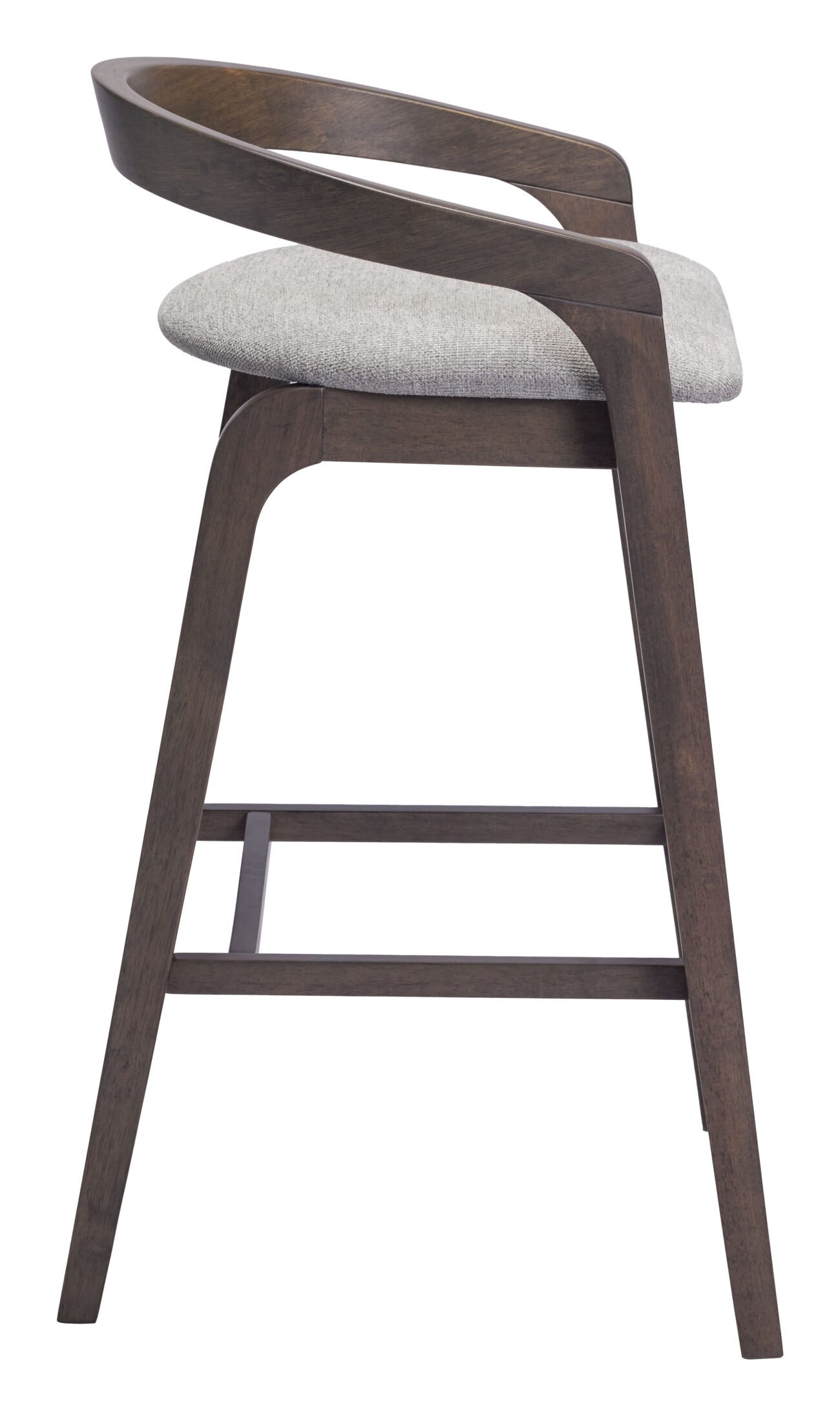 Troy Barstool (Set of 2) Dove Gray & Espresso - Image 2