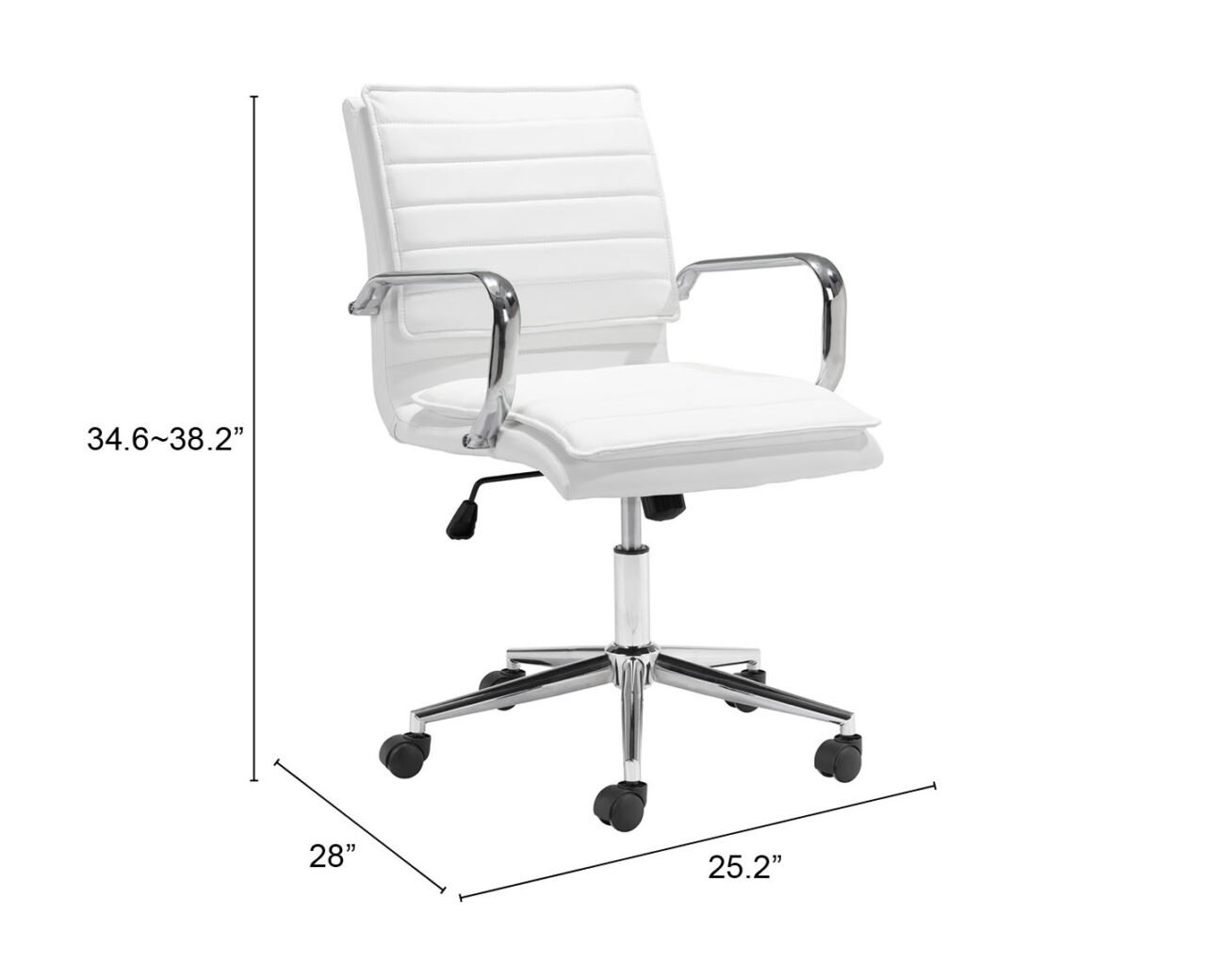 Partner Office Chair White - Image 12