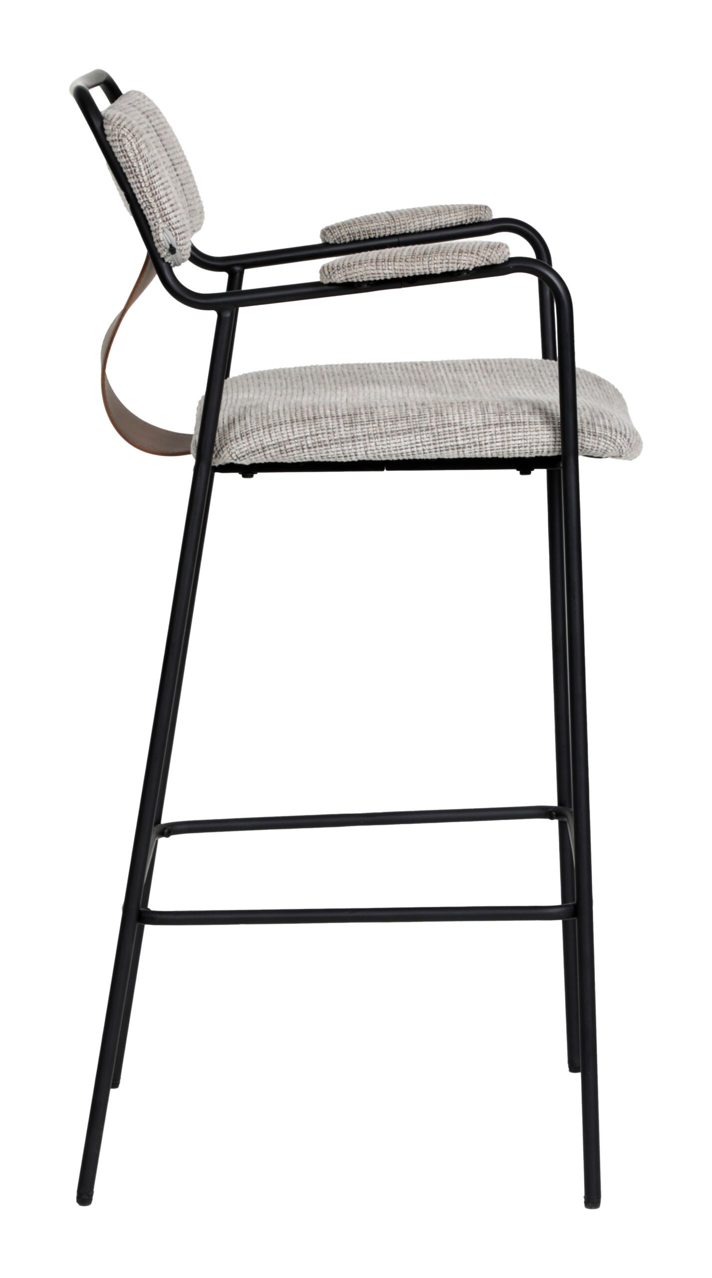 Couva Barstool (Set of 2) Gray Tweed - Image 2