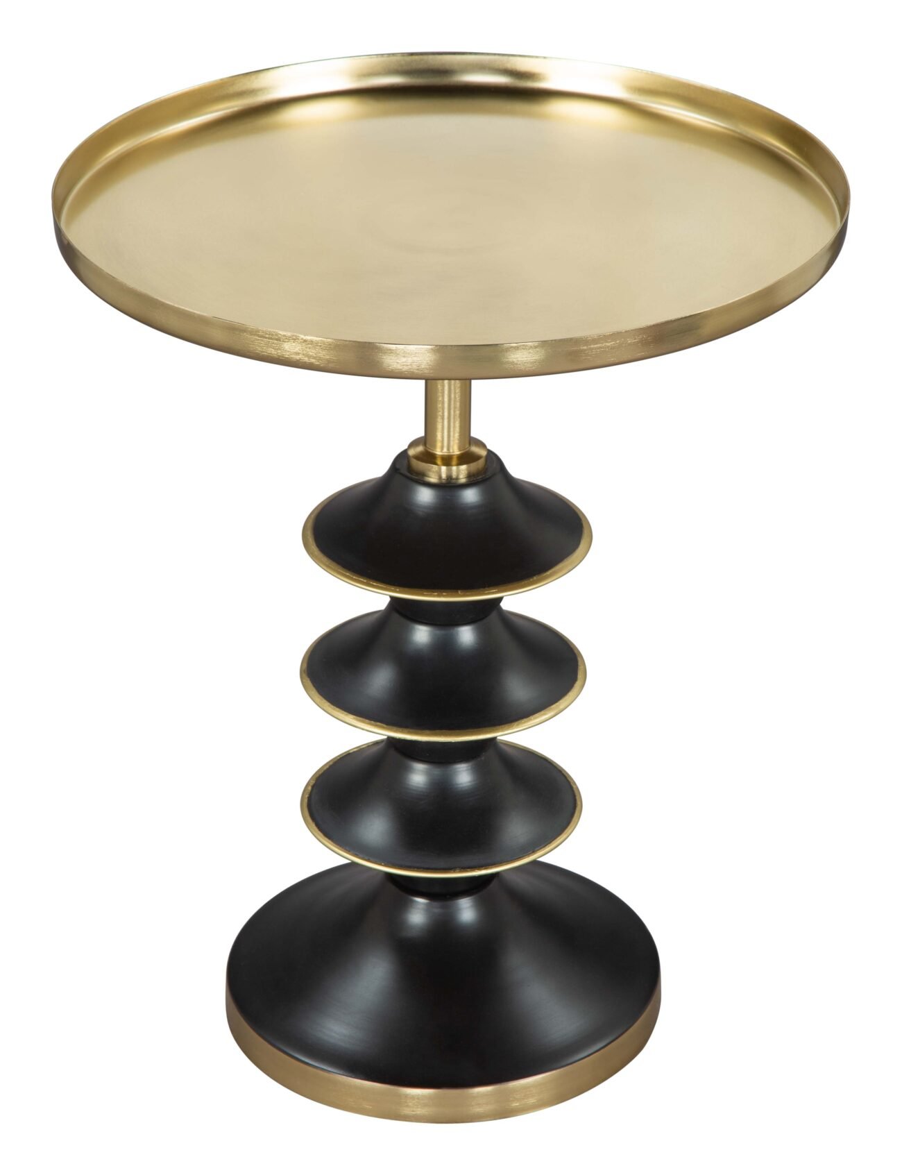Donahue Side Table Gold & Black - Image 2