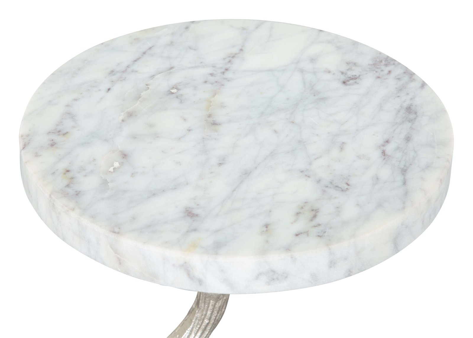 Joel Side Table White & Silver - Image 6