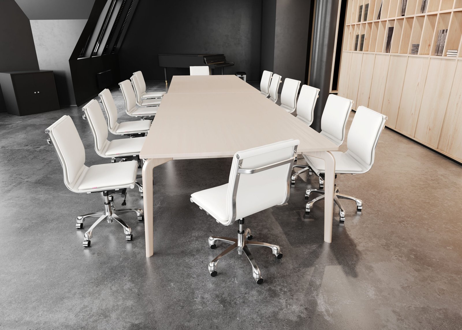 Lider Plus Armless Office Chair White - Image 3