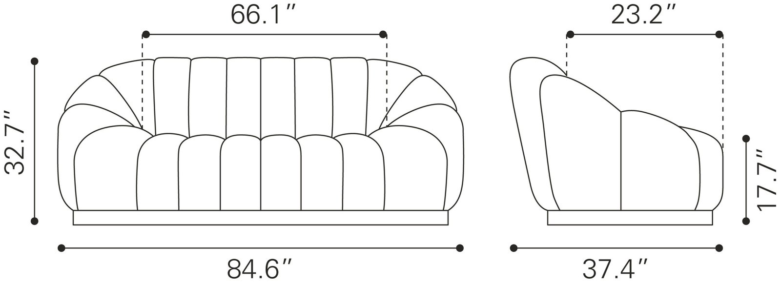 Bhutan Sofa Light Gray - Image 11