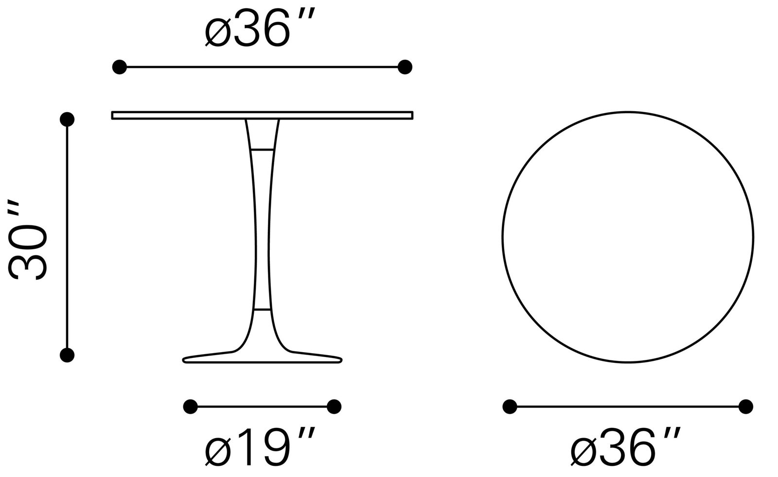 Fullerton Dining Table White & Gold - Image 9
