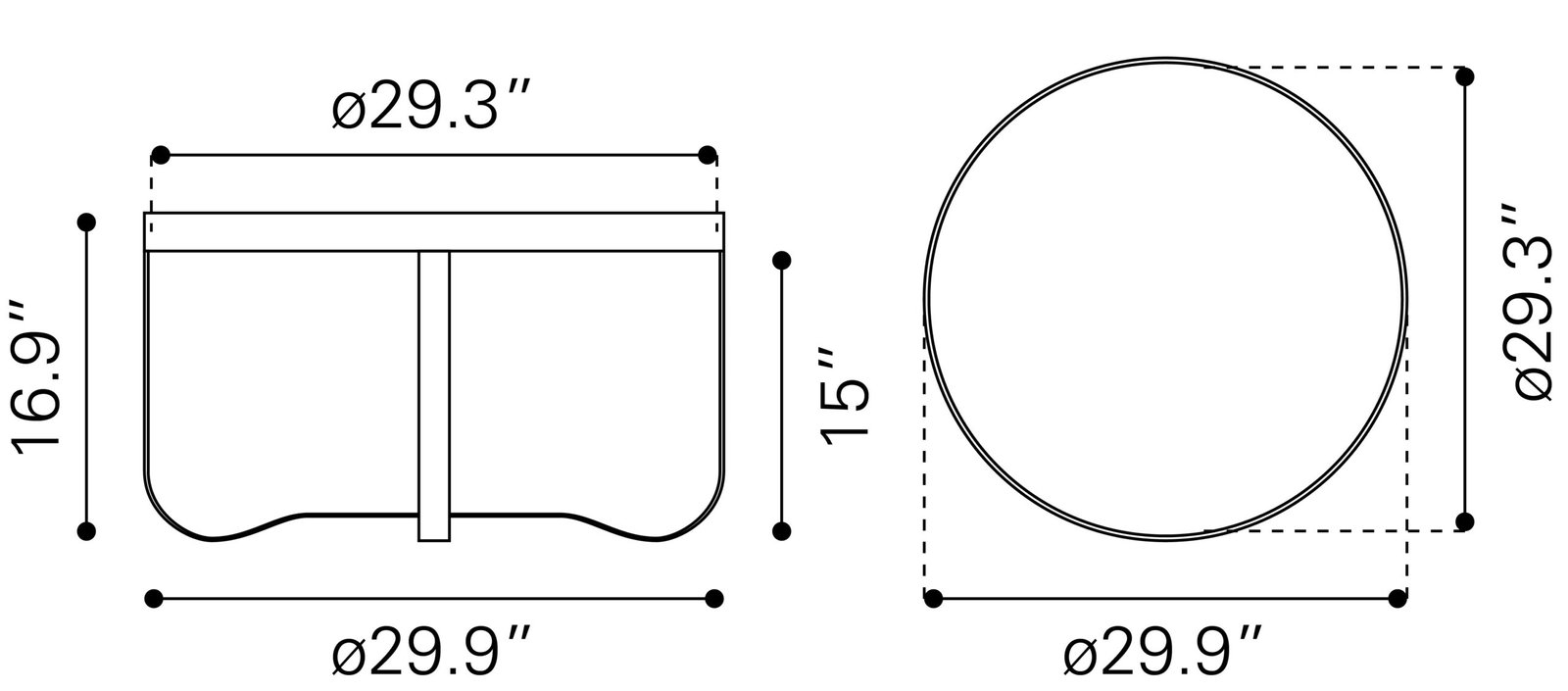 Vannes Coffee Table Brass - Image 9