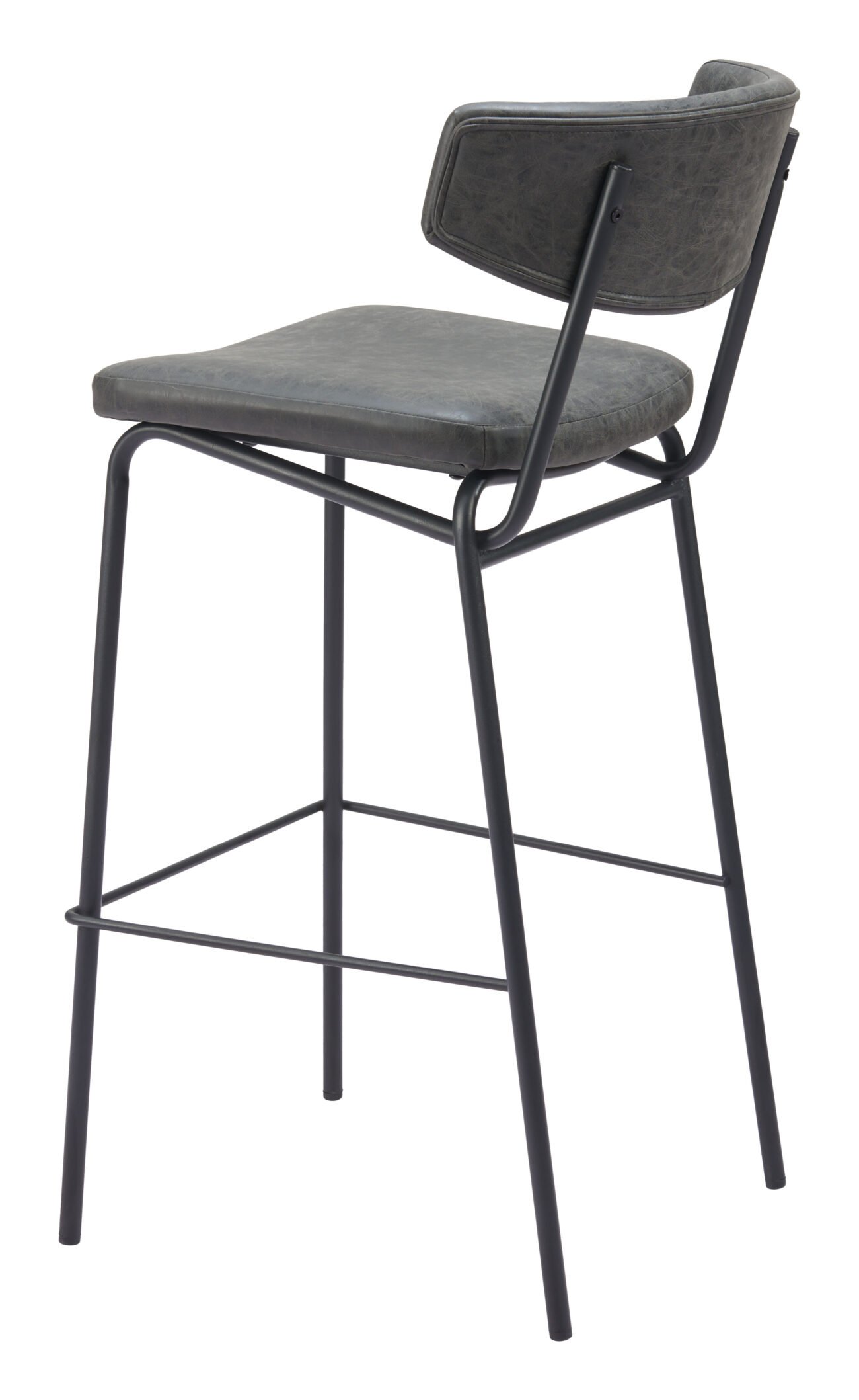 Charon Barstool (Set of 2) Vintage Black - Image 6