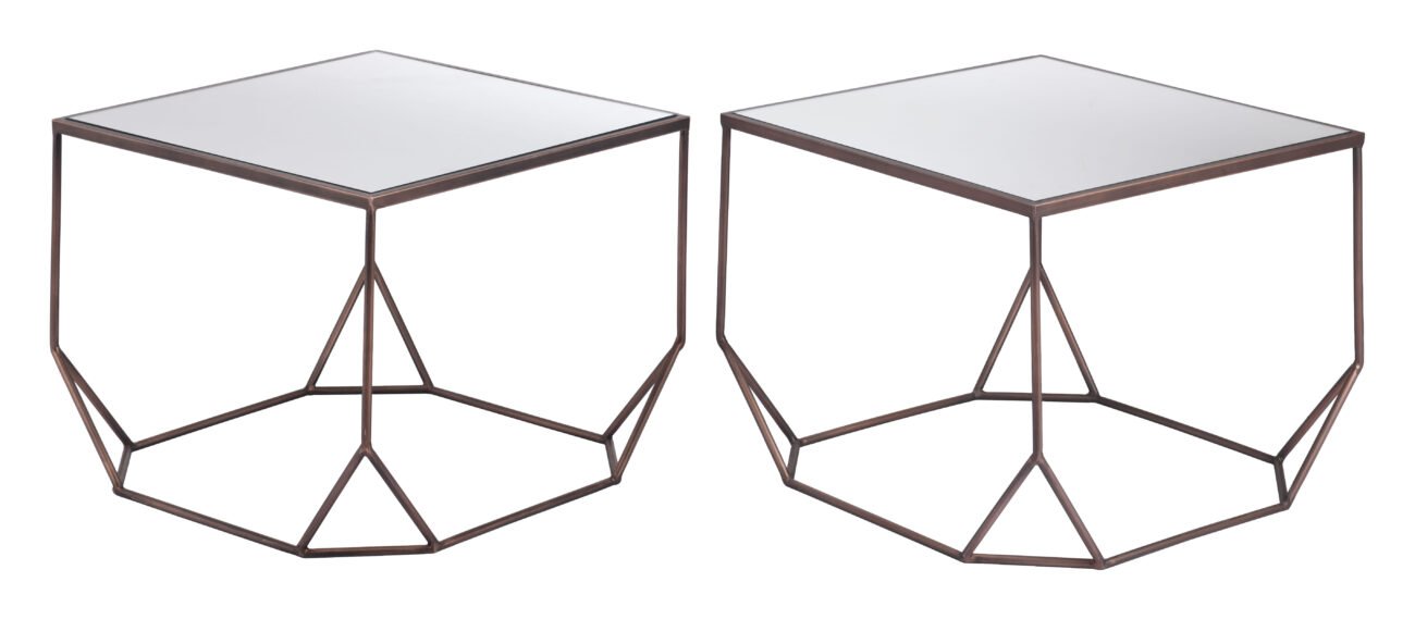 Arzon Coffee Table Set (2-Piece) Bronze - Image 4