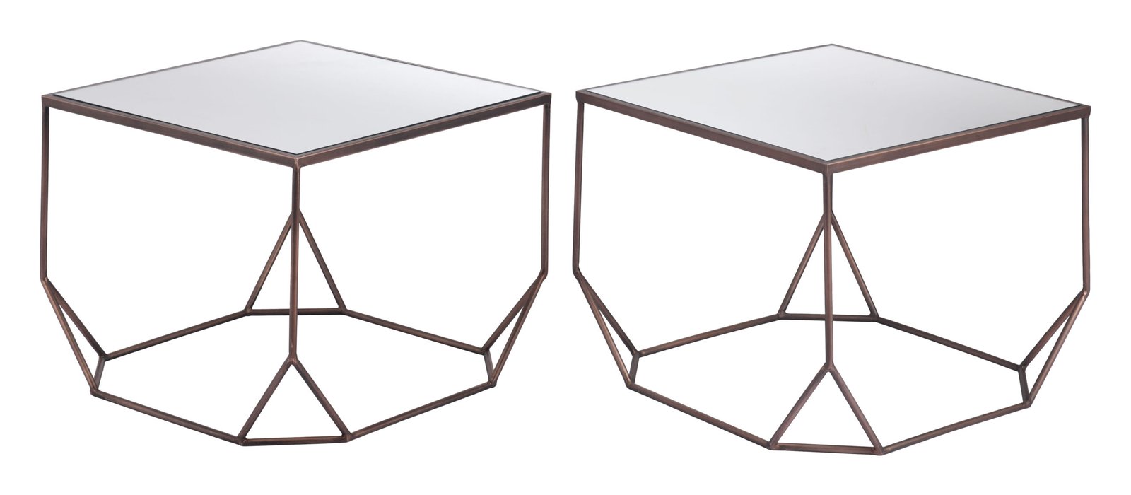 Arzon Coffee Table Set (2-Piece) Bronze - Image 4