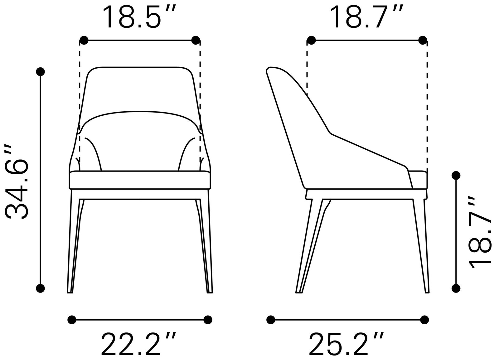 Ayr Dining Chair (Set of 2) Tan - Image 8