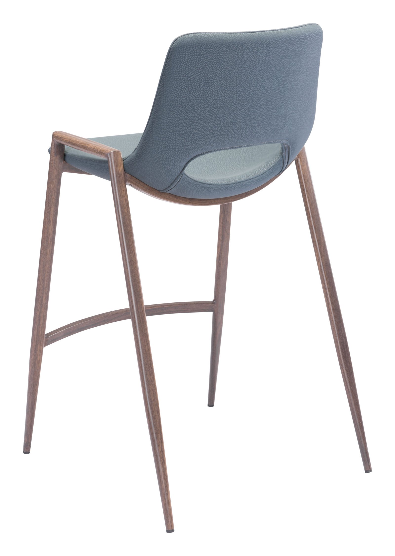 Desi Counter Stool (Set of 2) Azure Gray & Walnut - Image 7