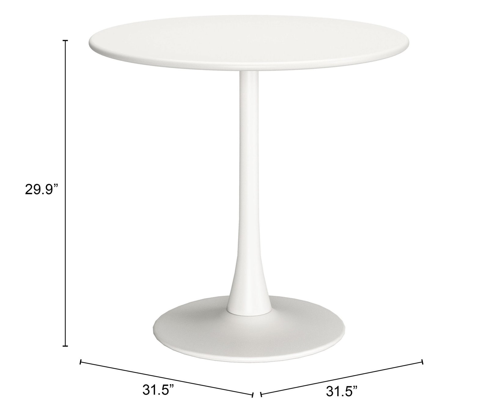 Soleil Dining Table White - Image 11