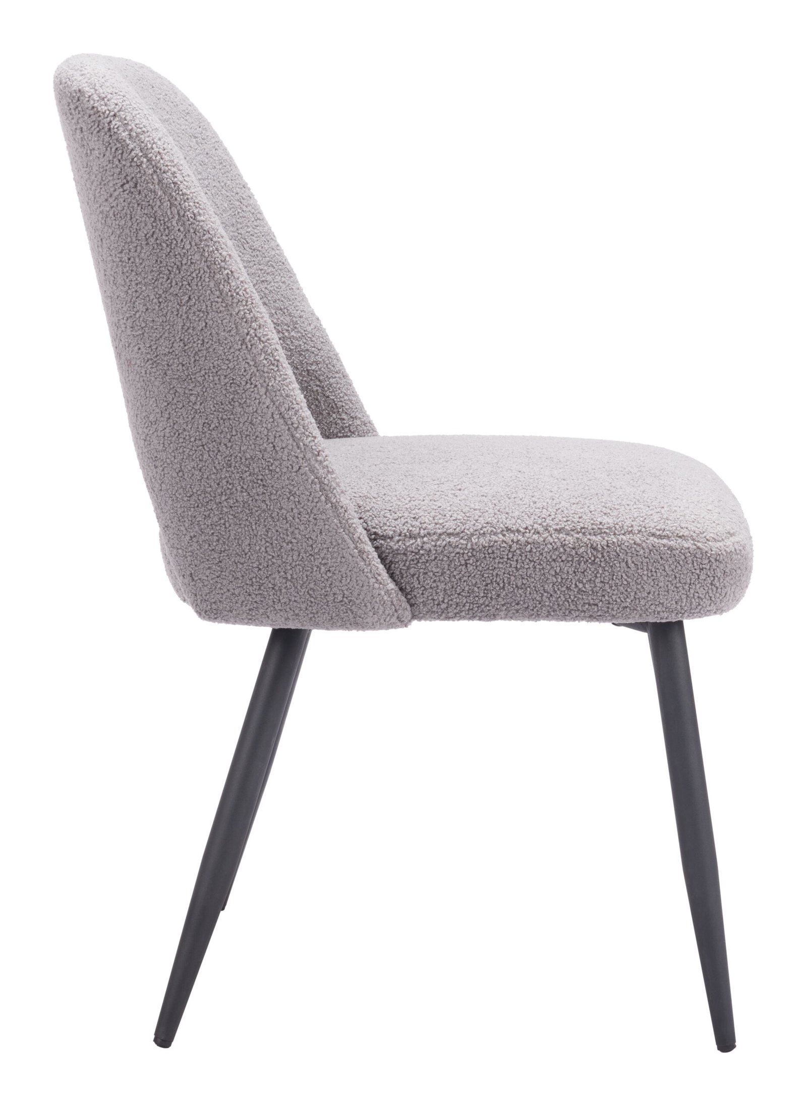 Teddy Dining Chair (Set of 2) Gray - Image 5