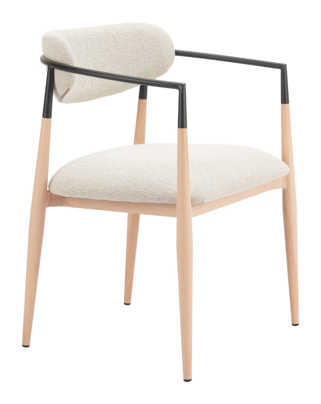 Equinox Dining Chair (Set of 2) Oyster Gray & Natural - Image 4