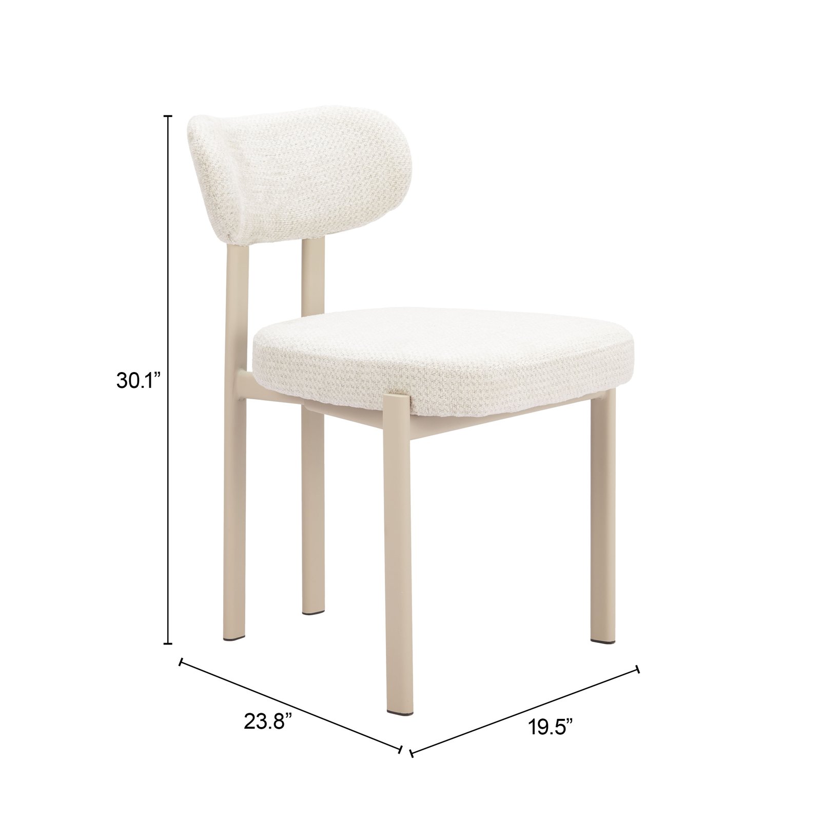 Aurea Dining Chair (Set of 4) Light Gray - Image 8