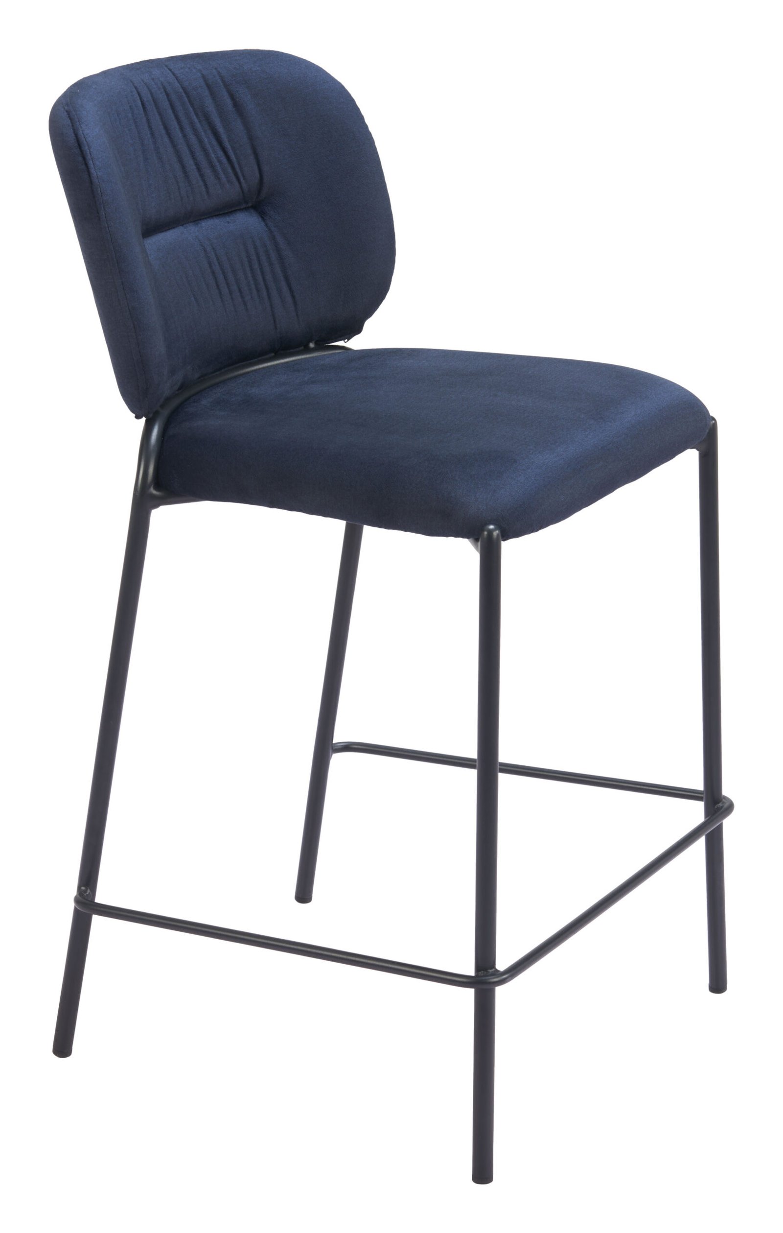 Plat Counter Stool (Set of 2) Blue - Image 6