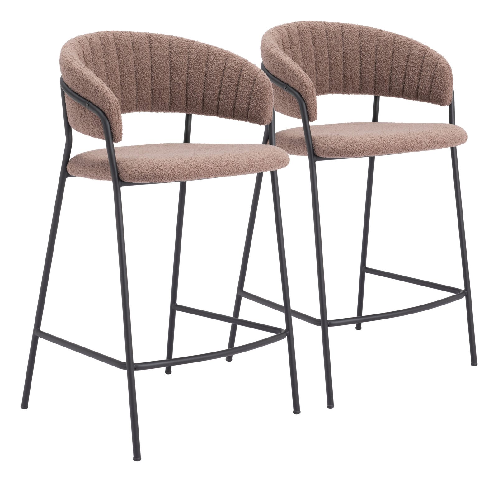 Josephine Counter Stool (Set of 2) Brown - Image 10