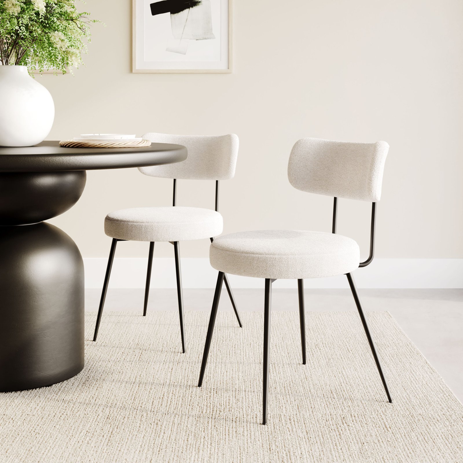 Blanca Dining Chair (Set of 2) Ivory