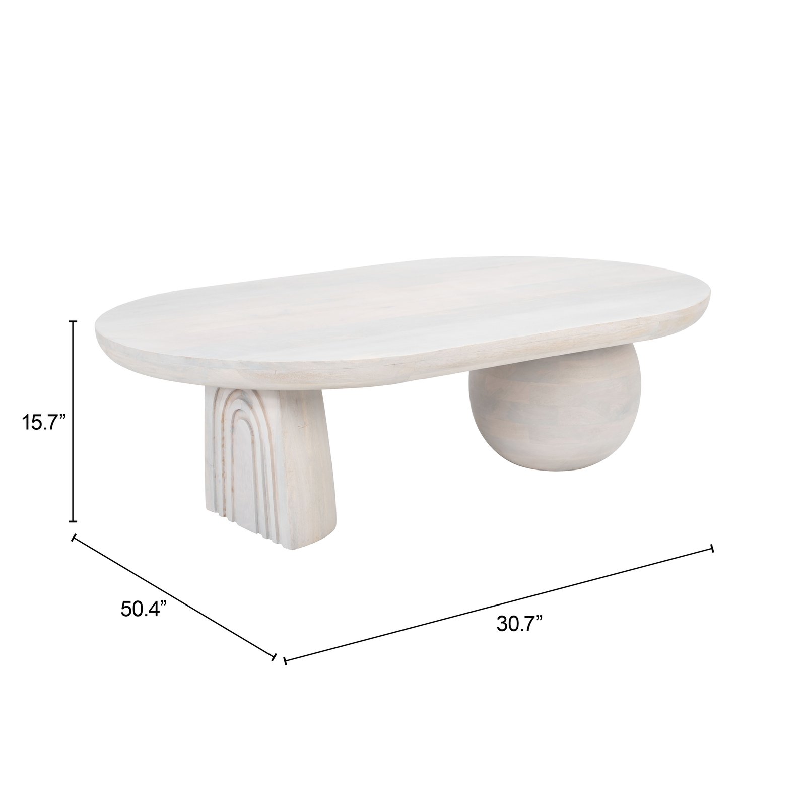 Gihak Coffee Table Whitewashed - Image 8