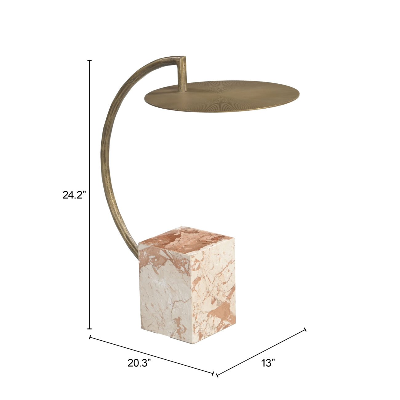 Voler Side Table Brass - Image 8