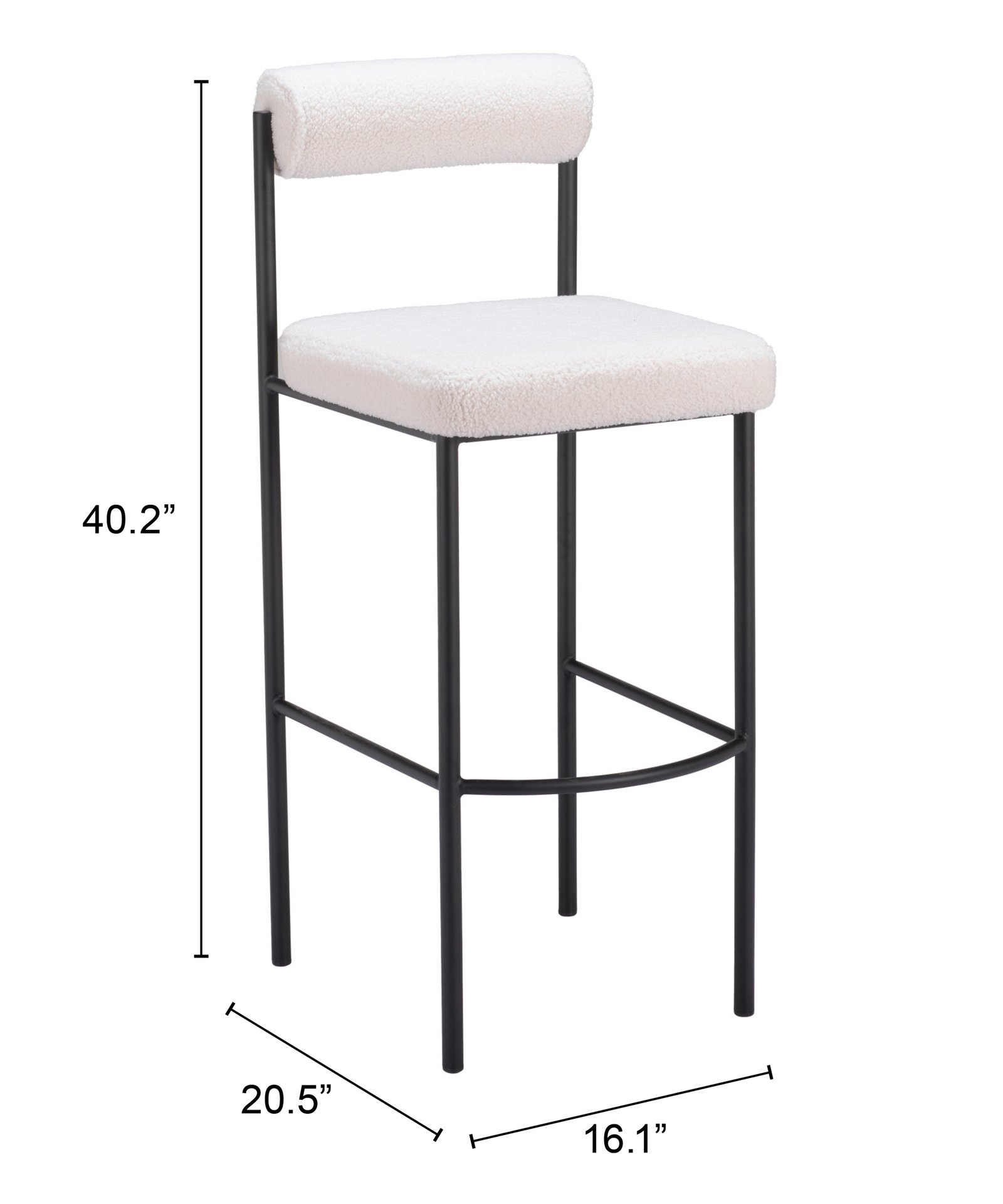 Livorno Barstool (Set of 2) Ivory - Image 11