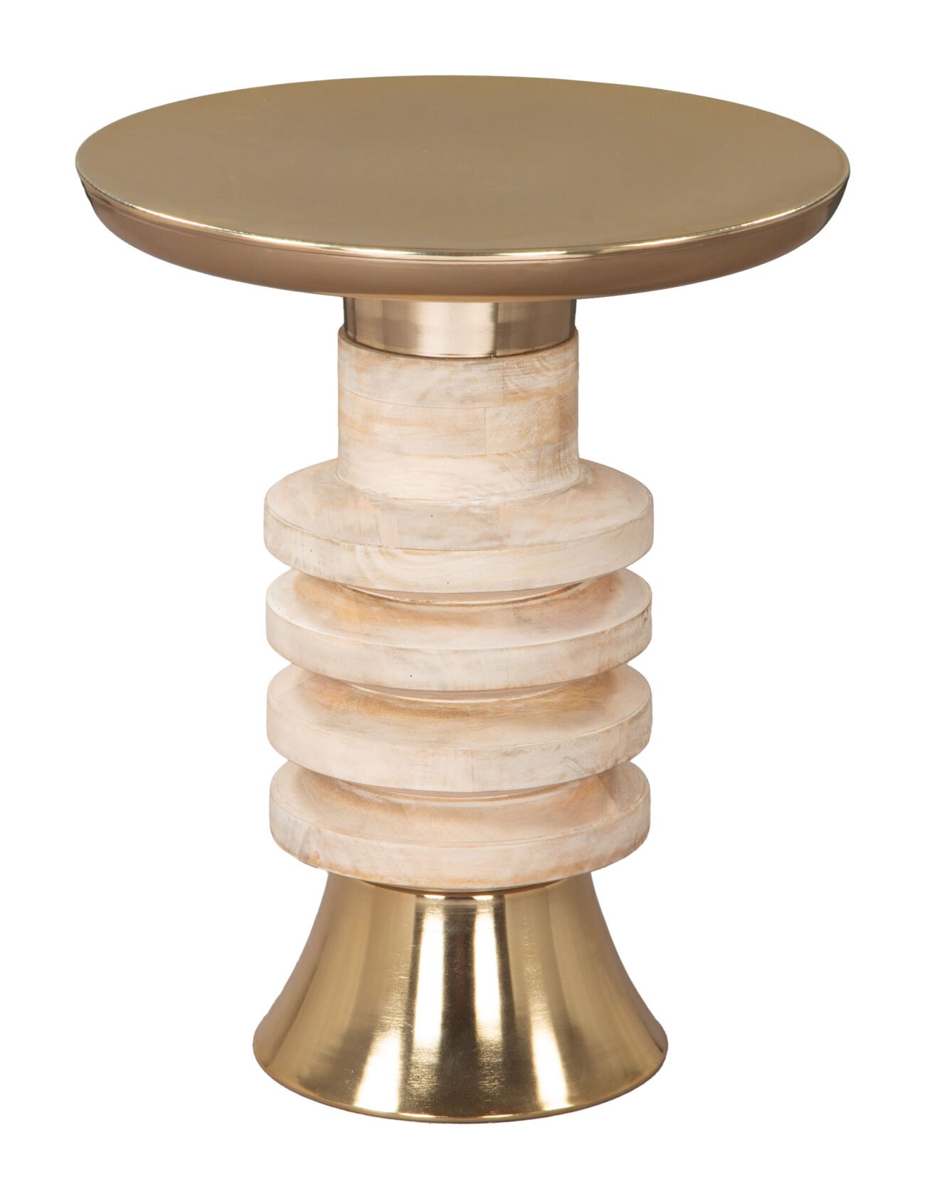 Ringar Side Table Gold & Natural - Image 3