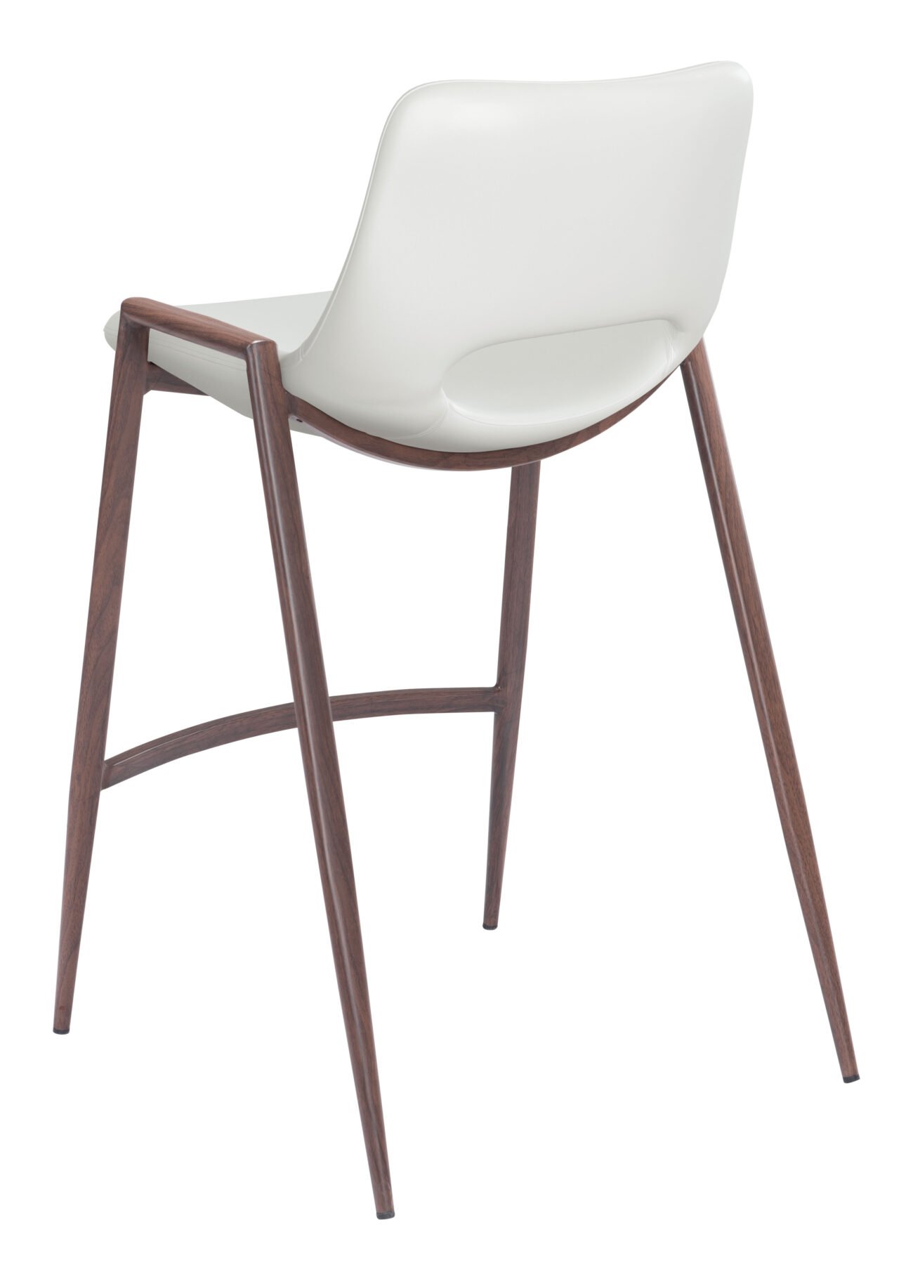 Desi Counter Stool (Set of 2) White & Walnut - Image 7