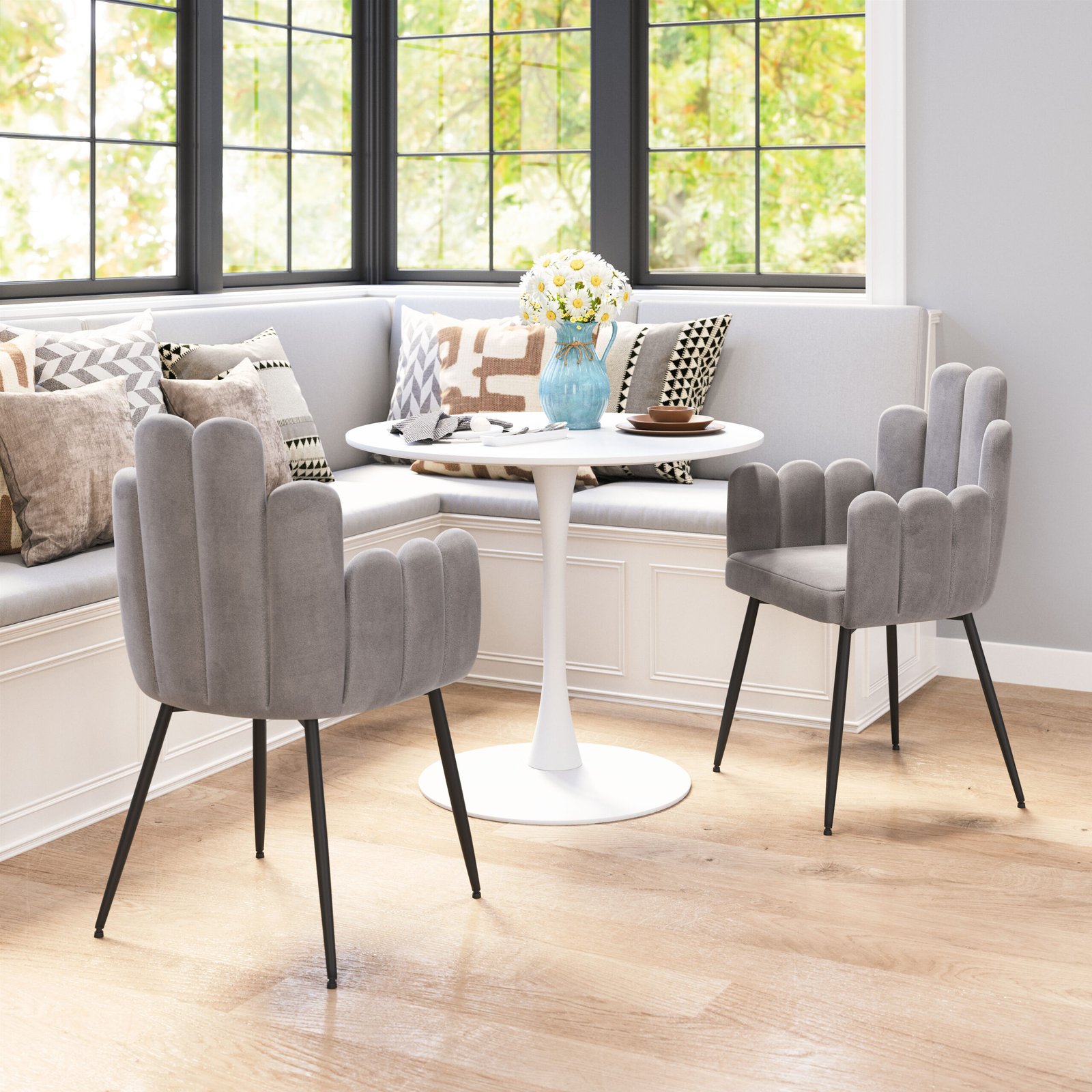 Noosa Dining Chair (Set of 2) Gray - Image 2