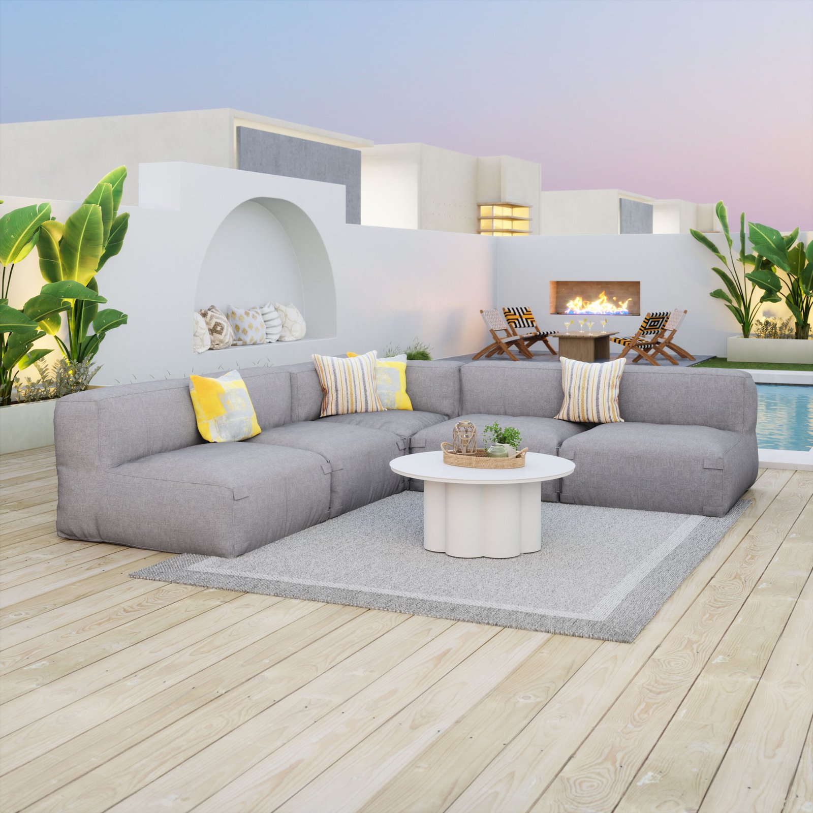 Palmier Coffee Table White - Image 3