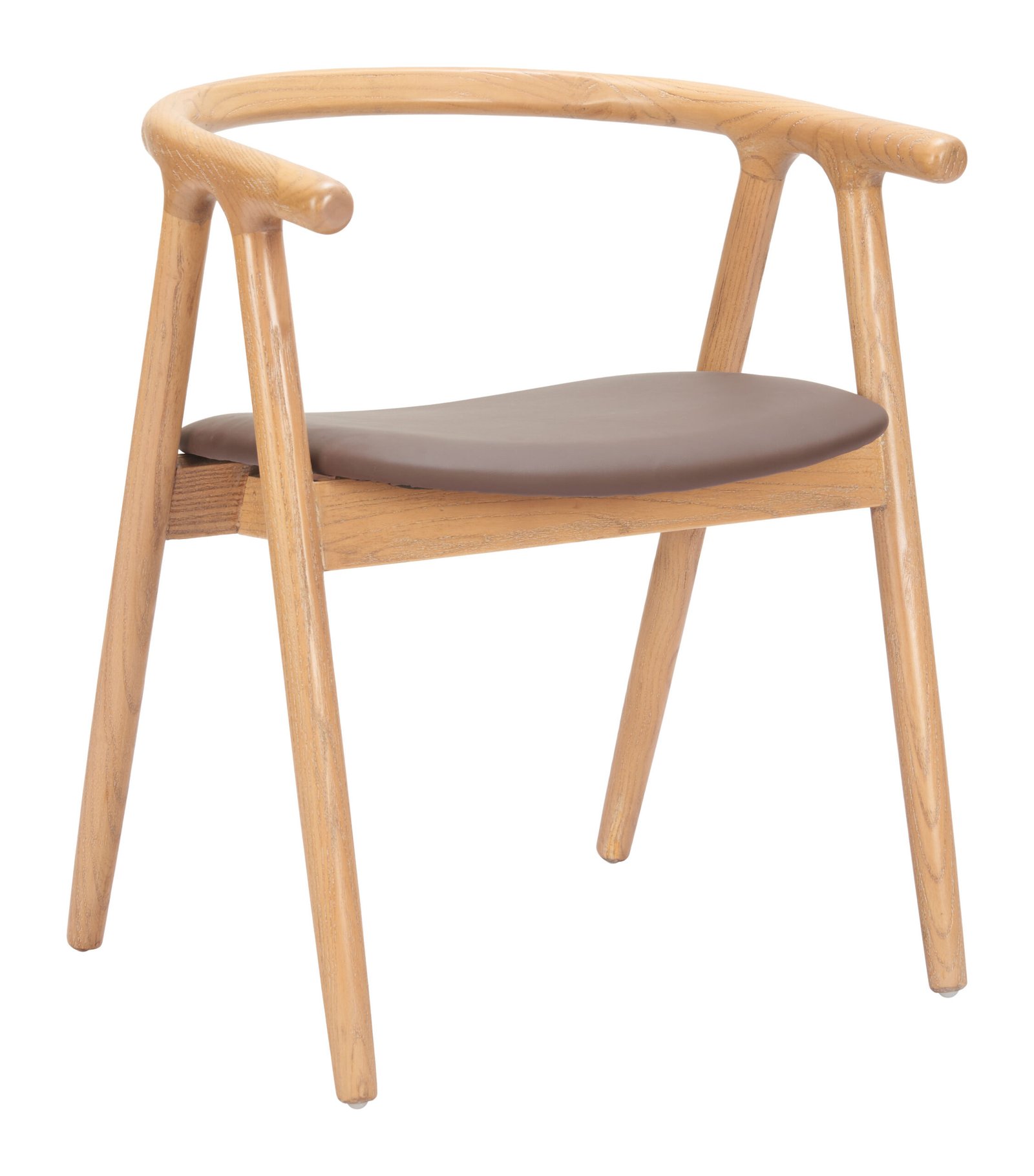 Peker Dining Chair (Set of 2) Brown & Natural - Image 8