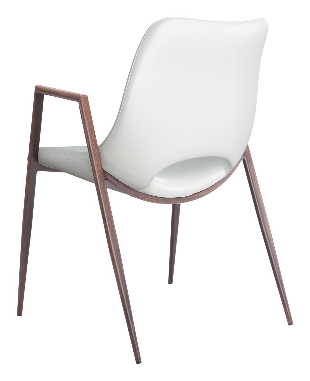 Desi Dining Chair (Set of 2) White & Walnut - Image 6